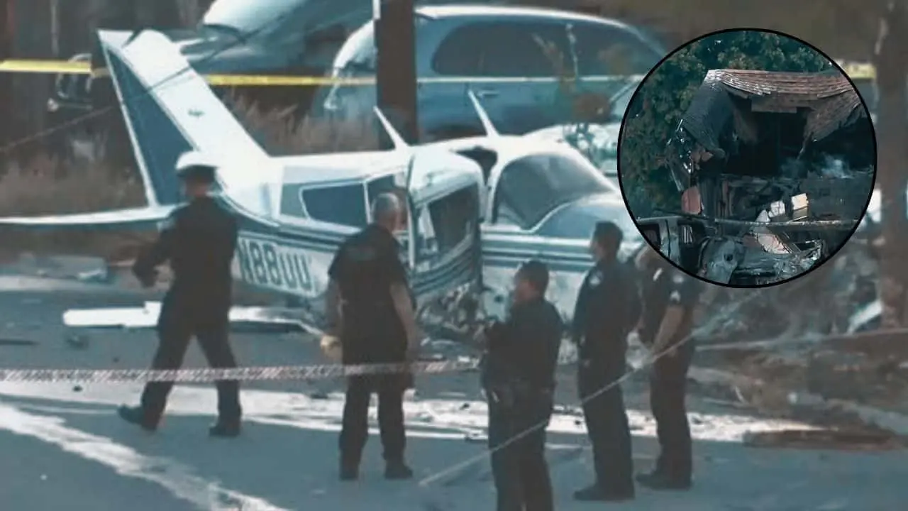 Avión se estrella en San Diego y deja varios muertos
