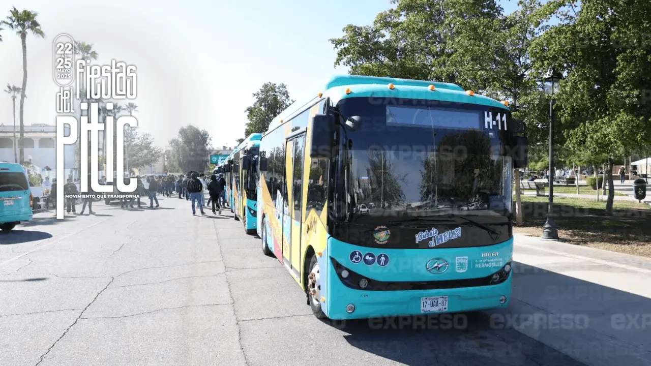 Ofrecen traslados gratuitos en camiones H Bus durante las Fiestas del Pitic