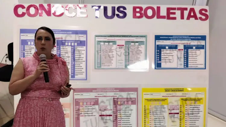 La vocal explicó cómo funcionará la anulación de votos. (Foto: María José Noyola/EXPRESO)