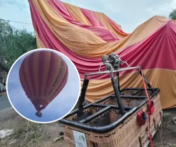 Desplome de globo aerostático en Teotihuacán deja 12 personas lesionadas
