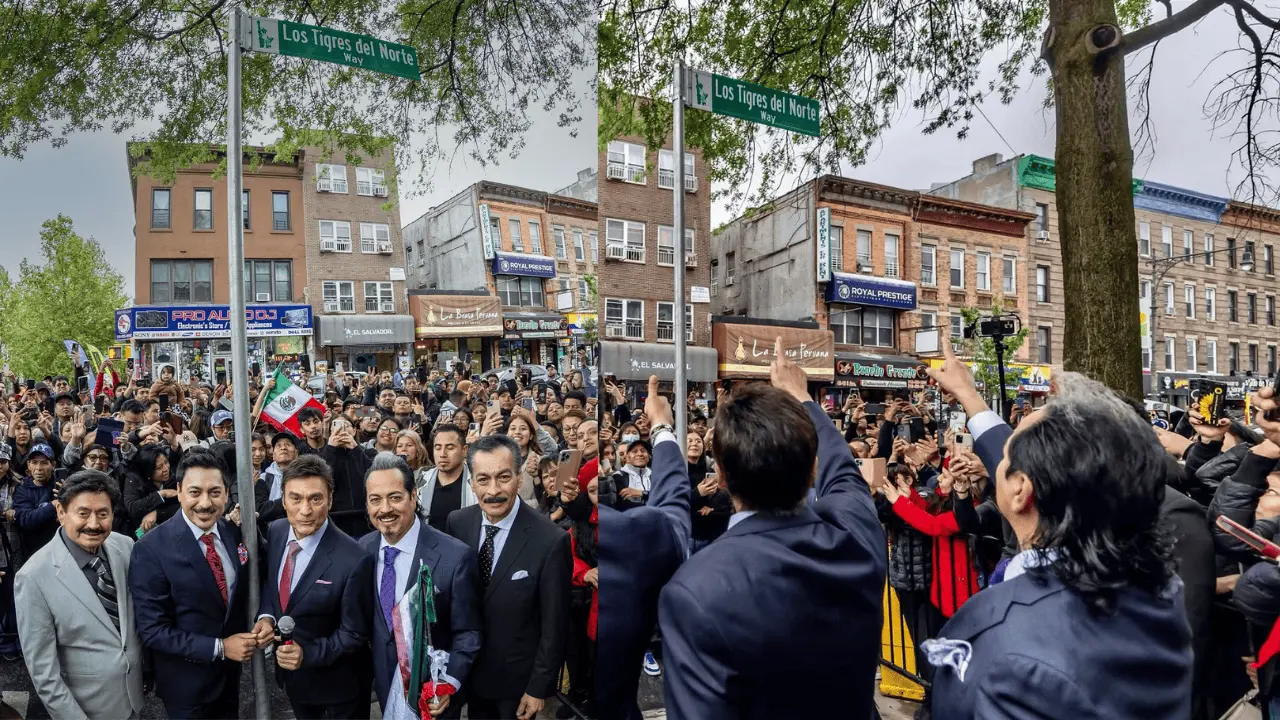 Los Tigres del Norte celebran que tienen calle con su nombre en Brooklyn
