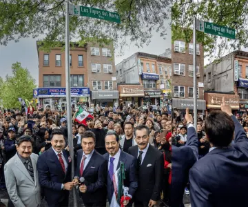 Los Tigres del Norte celebran que tienen calle con su nombre en Brooklyn