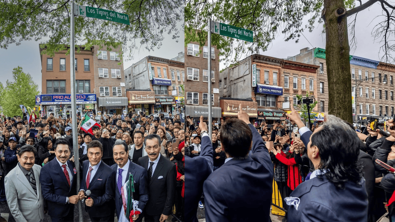 Los Tigres del Norte celebran que tienen calle con su nombre en Brooklyn