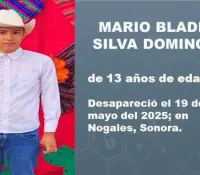 Activan Alerta Amber por desaparición de Mario Bladimir en Nogales