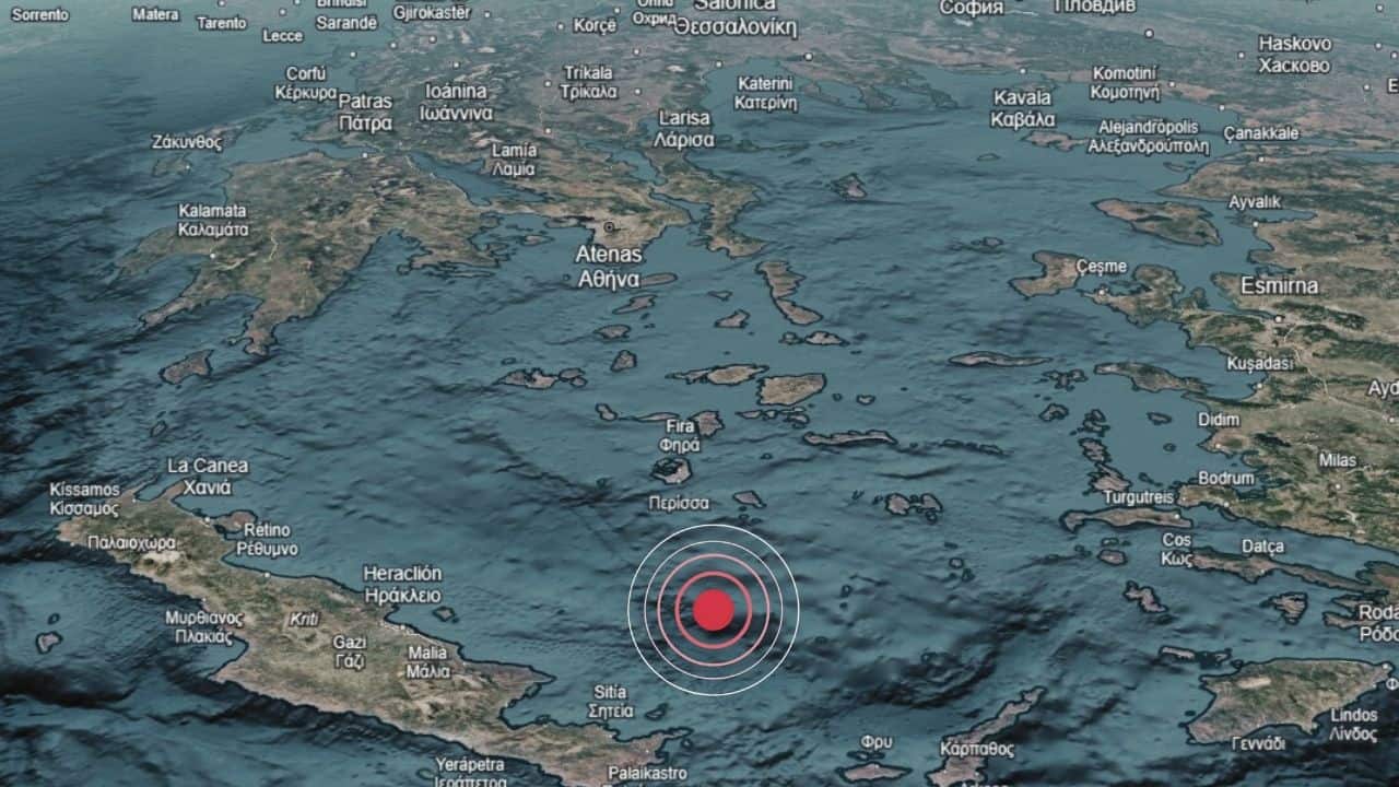 Sacude terremoto de magnitud 6.1 la isla de Creta, en Grecia
