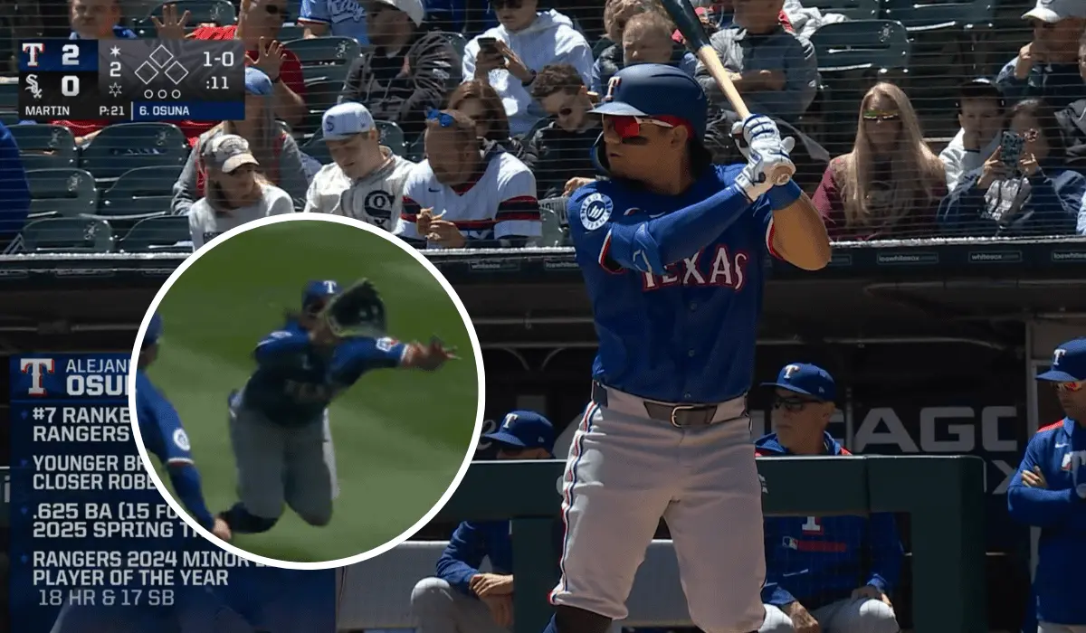 Alex Osuna brilla en su debut en Grandes Ligas con espectacular atrapada