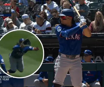 Alex Osuna brilla en su debut en Grandes Ligas con espectacular atrapada