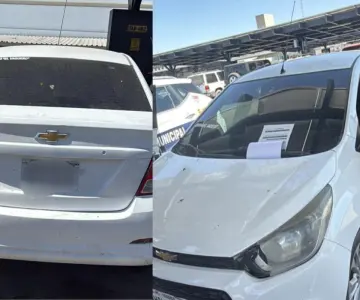 Aseguran vehículo con luces y sirena tipo policial en Hermosillo