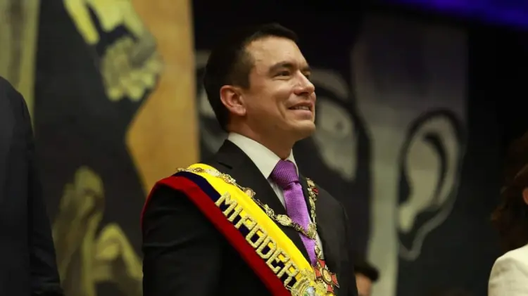 El ecuatoriano juró como presidente para un siguiente mandato. (Foto: Especial / EXPRESO)