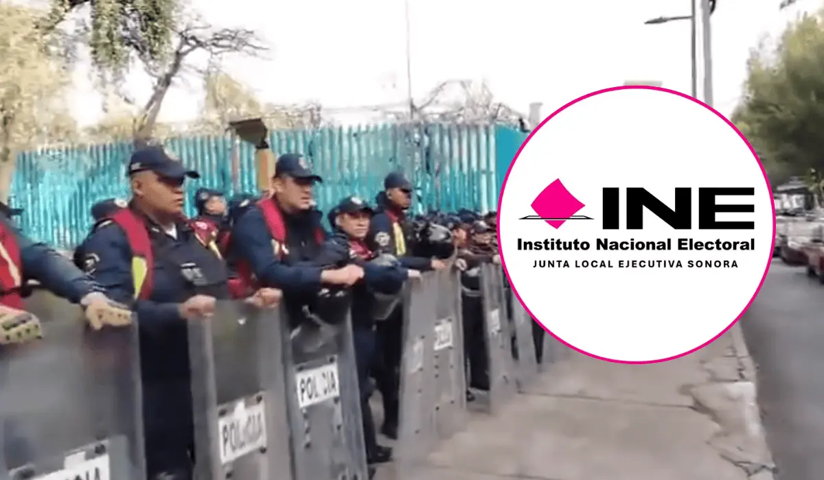 Blindan las instalaciones del INE ante una posible protesta de la CNTE
