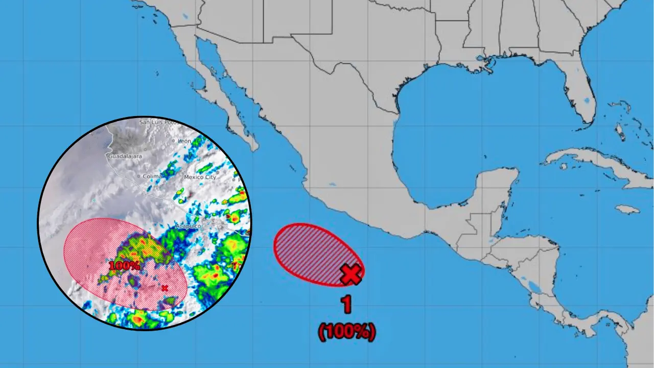 Alvin podría formarse esta noche como primer ciclón del Pacífico en 2025