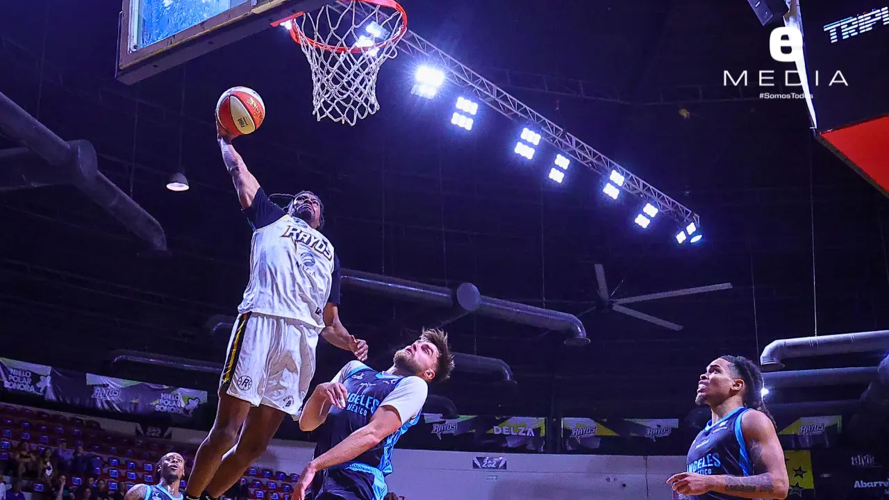 Rayos vence 97-96 a Ángeles con final dramático en la Arena Sonora