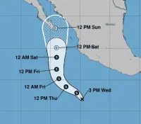 Vigilan trayectoria de la Depresión Tropical 1-E; prevén lluvias para Sonora