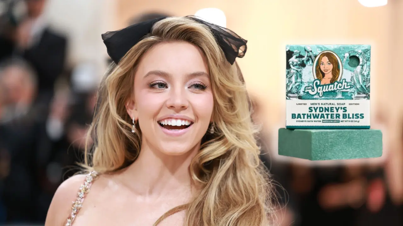 Sydney Sweeney lanza jabón hecho con el agua que utiliza para bañarse