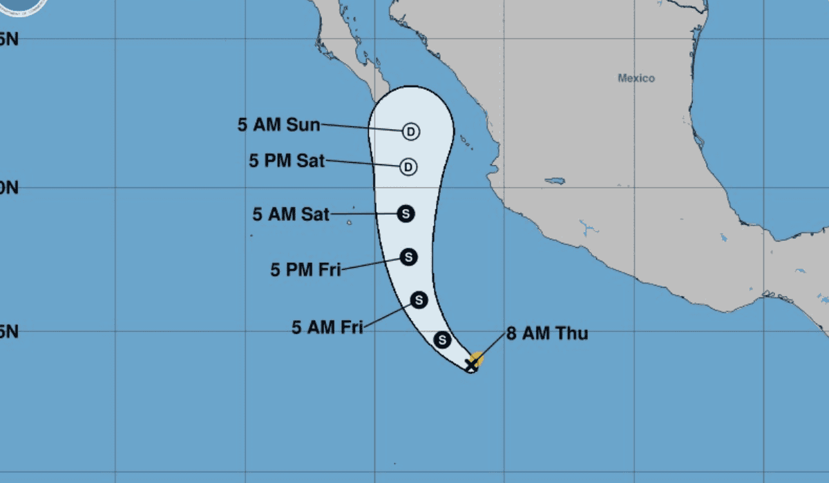 Vigilan trayectoria de la Depresión Tropical 1-E; prevén lluvias para Sonora