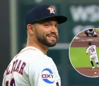 César Salazar debuta como pitcher en MLB y lanza una entrada en blanco