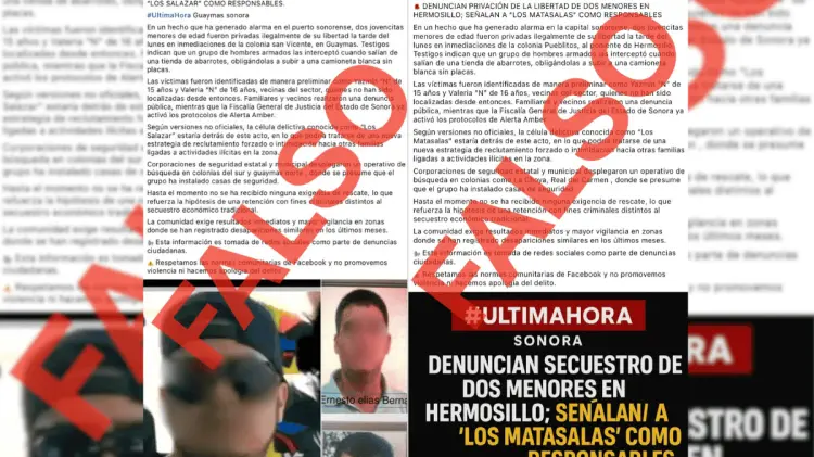 Advierten que estas publicaciones generaran alarma y desinformación en la población. (Foto: Especial)