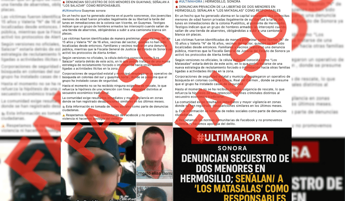 Desmiente Fiscalía supuestos levantones de menores en Hermosillo y Guaymas