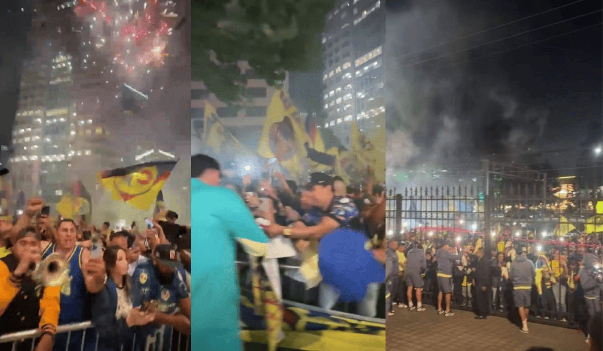 América recibe impresionante serenata previo su encuentro con LAFC