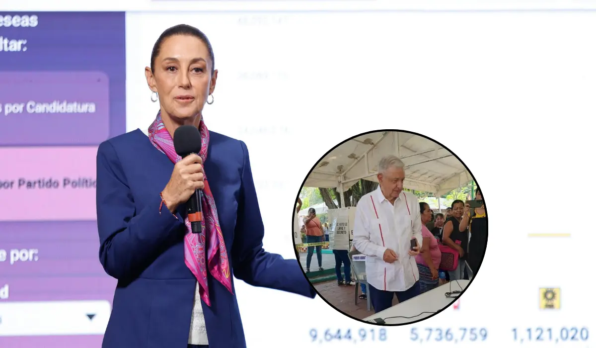 Se ve muy bien: Sheinbaum sobre reaparición de AMLO en elección judicial
