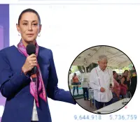 Se ve muy bien: Sheinbaum sobre reaparición de AMLO en elección judicial