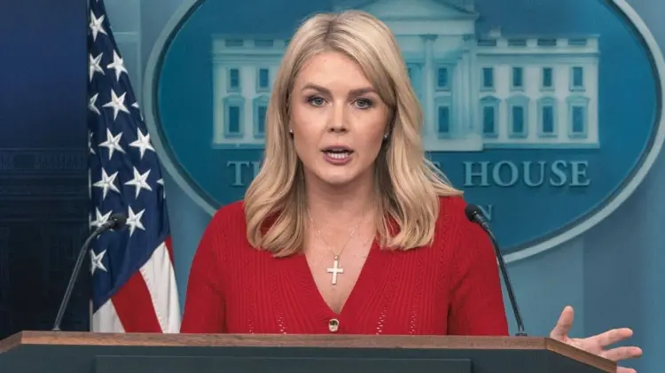 Karoline Leavitt, vocera de la Casa Blanca. (Agencia Reforma / EXPRESO)