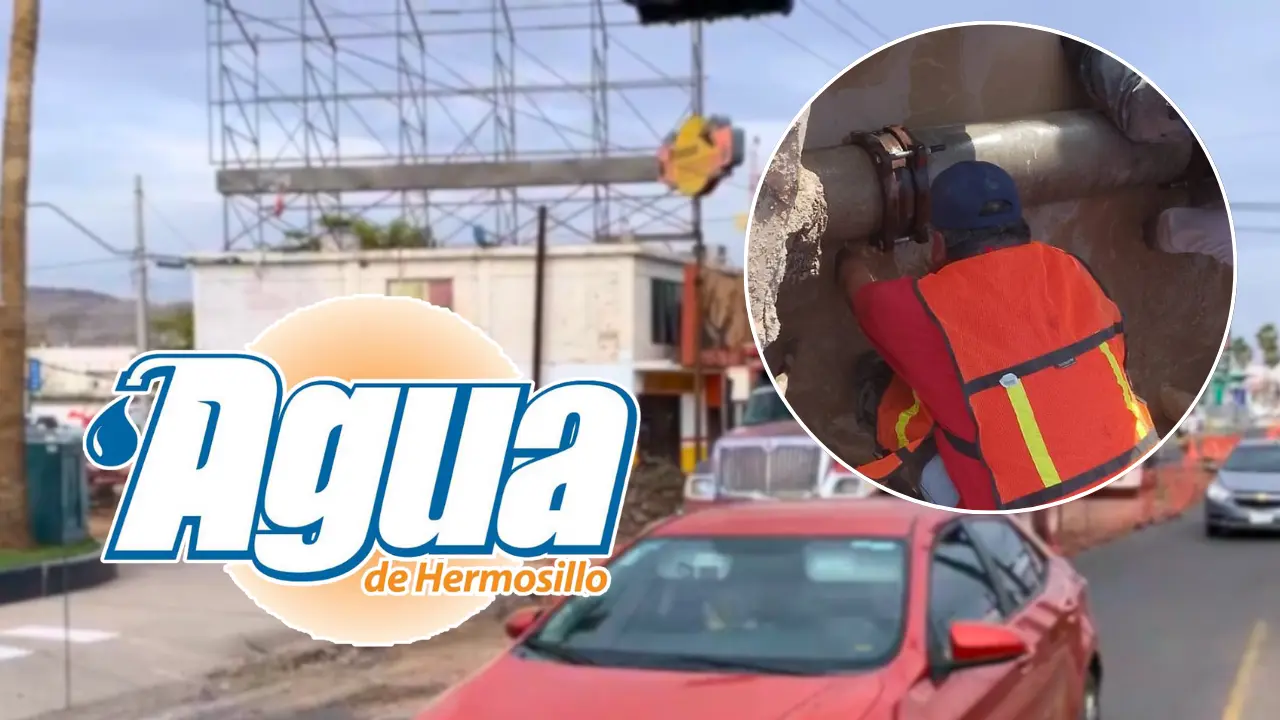 Varias colonias de Hermosillo amanecerán sin agua por reparación urgente