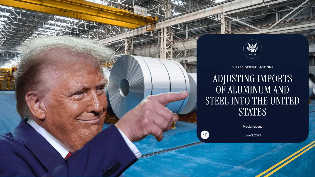 Arancel de 50% al acero y aluminio entra en vigor esta noche en EU