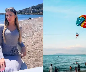 Cae al mar y muere joven influencer durante vuelo en parapente