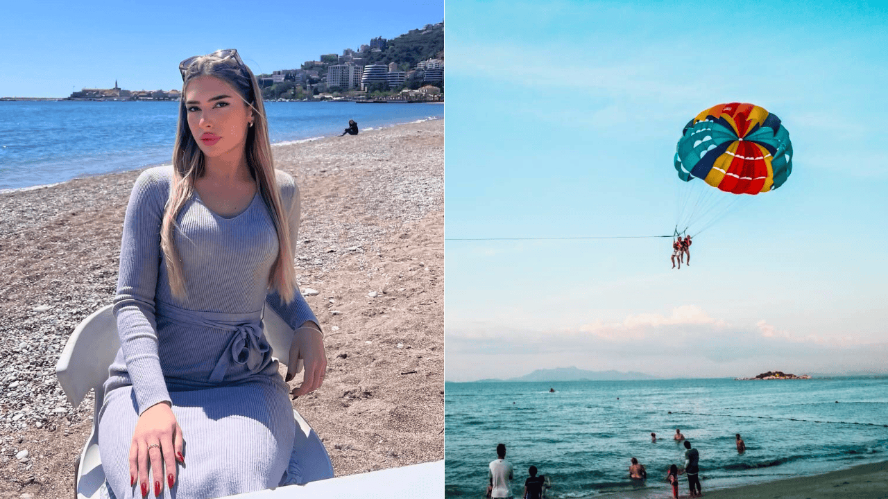 Cae al mar y muere joven influencer durante vuelo en parapente