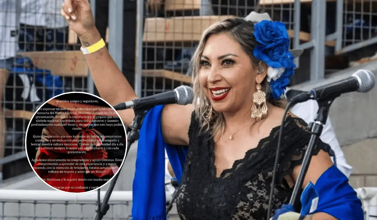 Deyra Barrera se disculpa por error al interpretar el Himno Nacional Mexicano