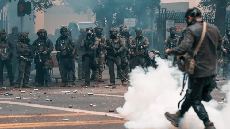 Protestas de este sábado en Los Ángeles. (Foto: Especial / EXPRESO)