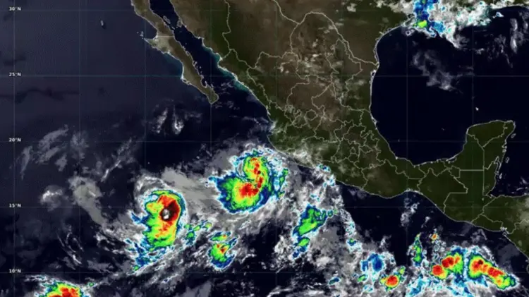 Colima, Jalisco y Nayarit emitieron una Alerta Verde para que la población que se mantenga atenta.