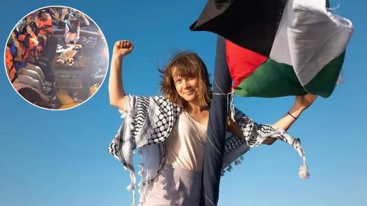 Soldados israelíes abordan barco donde viaja Greta Thunberg