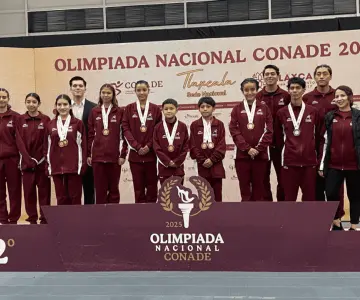 Sonorenses ganan 5 medallas en gimnasia de trampolín en Olimpiada Nacional