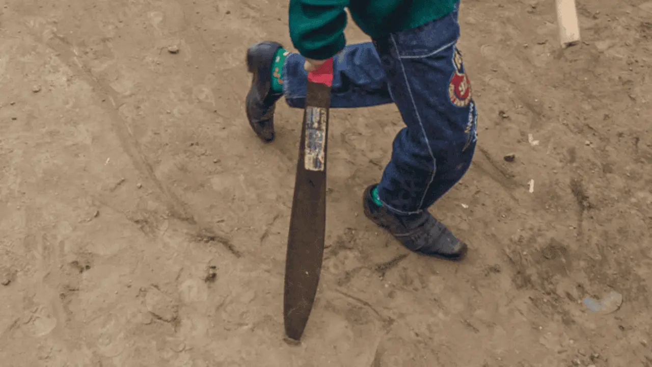 Aseguran a menor de 13 años en posesión de machete en la Invasión Altares