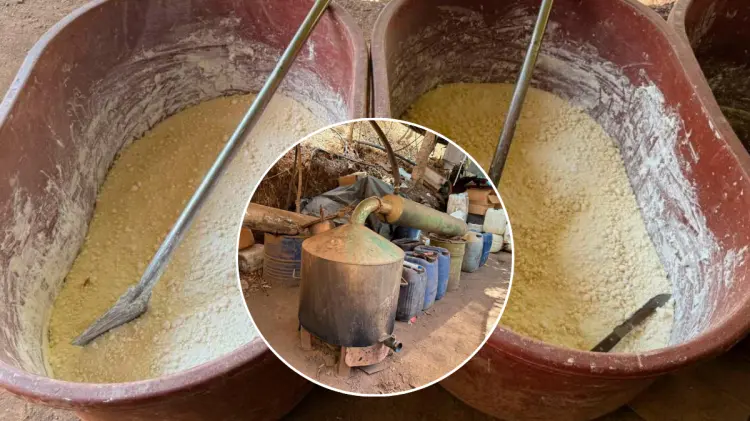 Con este aseguramiento se evitó la producción de 2.88 toneladas de metanfetamina. (Foto: Especial)