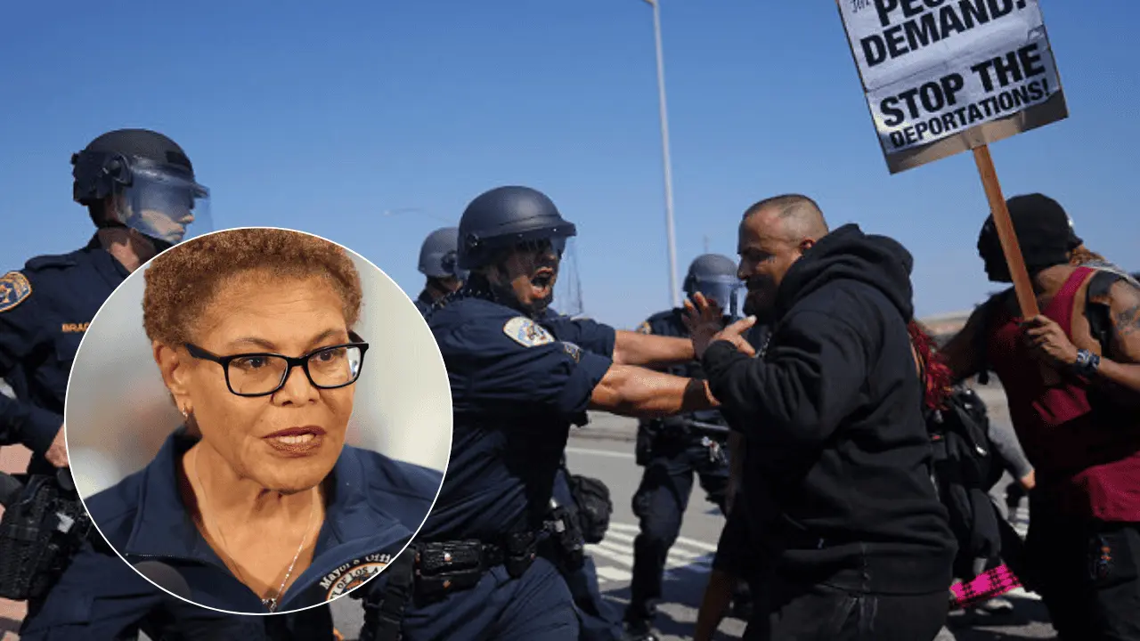Declaran toque de queda en Los Ángeles por disturbios en protestas