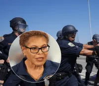 Declaran toque de queda en Los Ángeles por disturbios en protestas