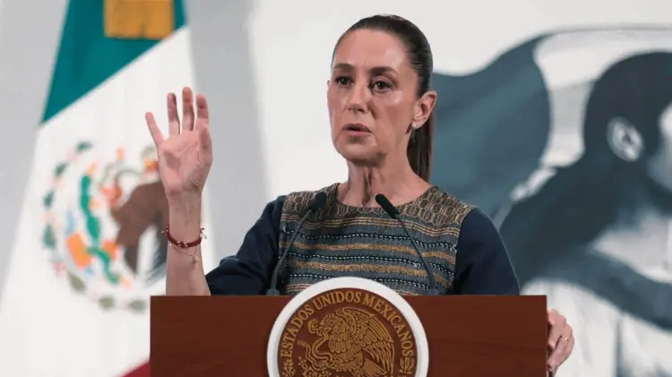 Presidenta Sheinbaum en conferencia de prensa. (Foto: Agencia Reforma / EXPRESO)