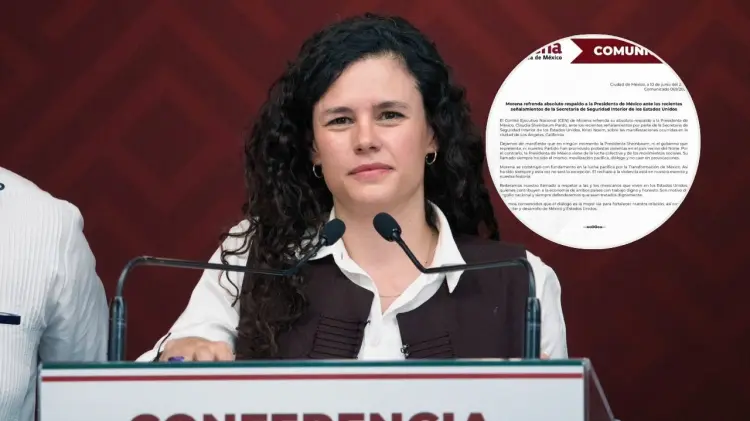 Luisa María Alcalde, presidenta de Morena. (Foto: Especial / EXPRESO)