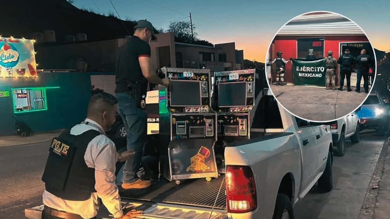 Más de 100 máquinas tragamonedas fueron decomisadas en operativo en Nogales