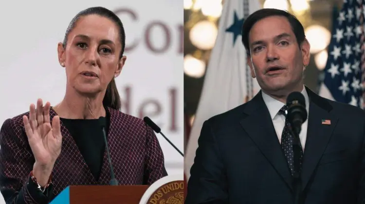 Presidenta Sheinbaum y secretario Marco Rubio. (Foto: Especial / EXPRESO