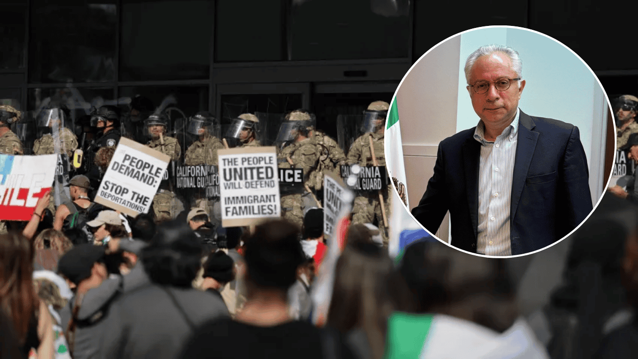 Cónsul Laveaga pide a mexicanos manifestarse pacíficamente en Washington