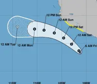 Se forma la depresión tropical Cuatro-E en costas de Guerrero