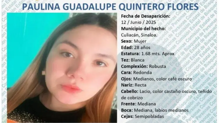 La Comisión Estatal de Búsqueda de Personas emitió una ficha de búsqueda. (Foto: Cortesía)
