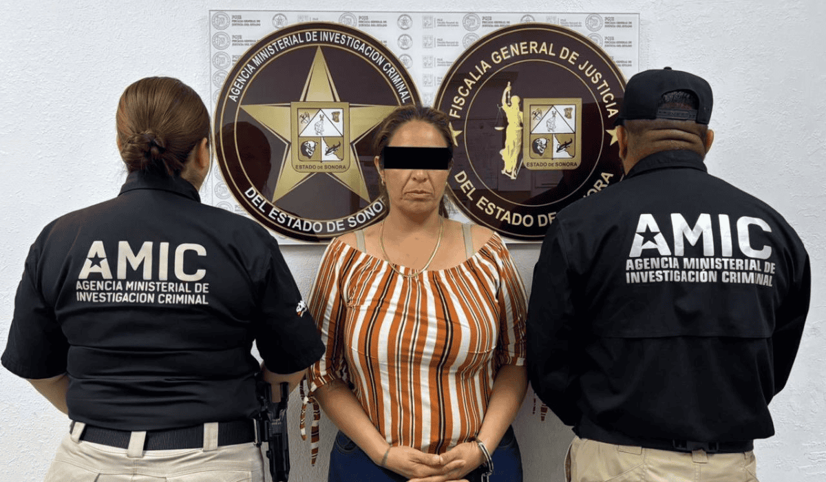 Detienen en SLRC, Sonora, a mujer buscada en EU por tráfico de droga