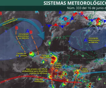 Onda tropical número 3 provoca lluvias intensas en regiones del país