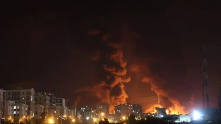 Ataque en aeropuerto iraní. (Foto: Tomada de redes / EXPRESO)