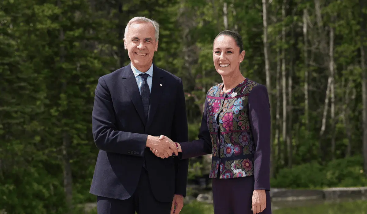 Recibe Primer Ministro de Canadá a la Presidenta Sheinbaum en Cumbre del G7